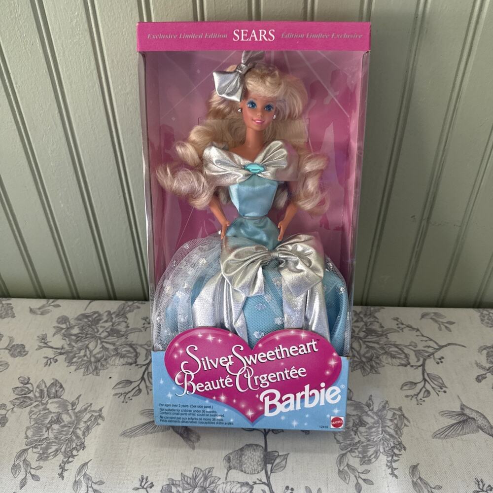 Vtg Silver Sweetheart Beaute Argentee Barbie Exclusive Mattel 1994 #12410 NRFB